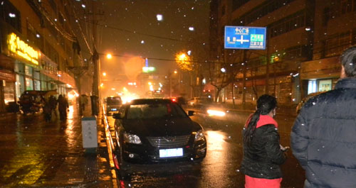 商州迎來今冬第一場雪