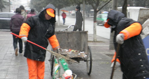 風雪中的堅守者